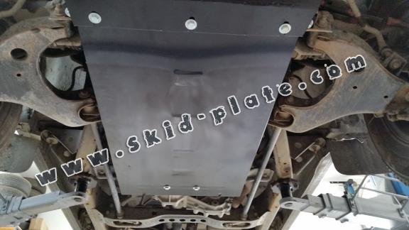 Steel gearbox skid plate for Nissan Navara D22