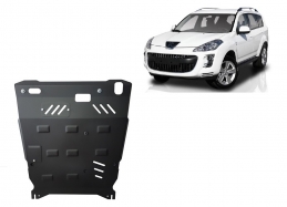 Steel skid plate for Peugeot 4007