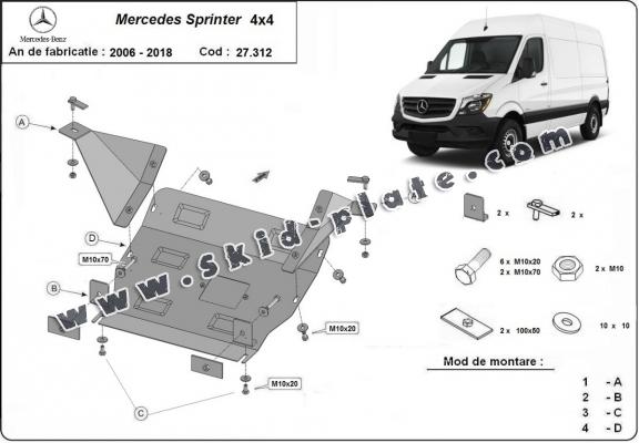 Engine Skid Plate - Sprinter 907