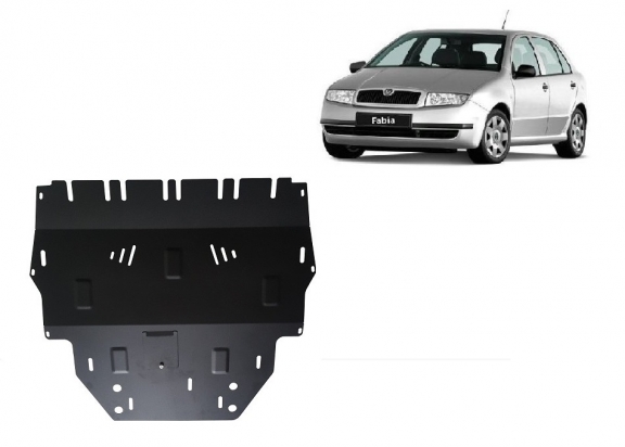 Steel skid plate for Skoda Fabia Diesel
