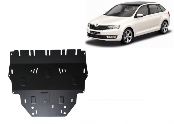 Steel skid plate for Skoda Spaceback