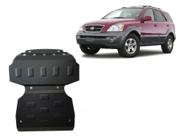 Steel skid plate for the protection of the engine and the radiator for Kia Sorento