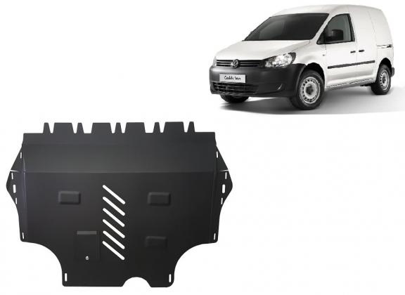 Steel skid plate for VW Caddy