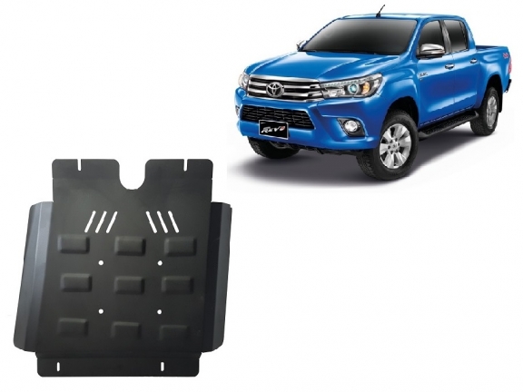 Steel gearbox skid plate for Toyota Hilux Revo