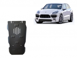 Steel manual gearbox skid plate for Porsche Cayenne