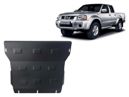 Steel skid plate for the protection of the engine and the radiator for Nissan Navara D22