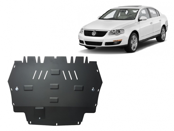 Steel skid plate for VW Passat B6