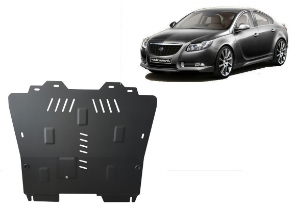 Steel skid plate for Opel Insignia