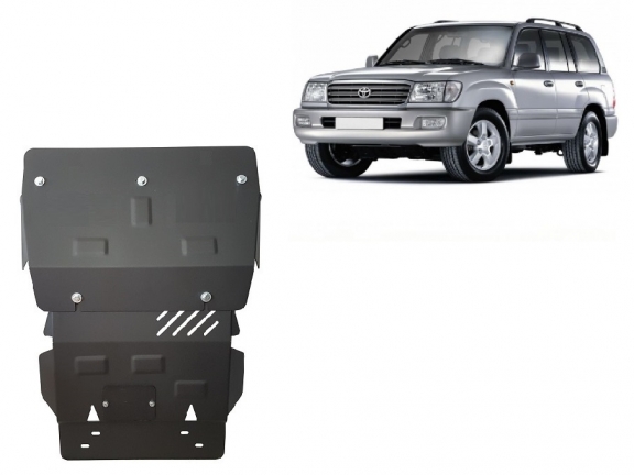 Steel skid plate for Toyota Land Cruiser J100