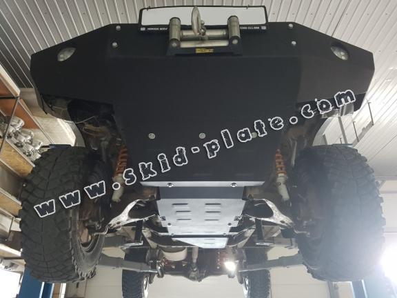 Steel gearbox skid plate for Toyota Land Cruiser J90 - only for 3 doors model