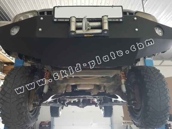 Steel gearbox skid plate for Toyota Land Cruiser J90 - only for 3 doors model