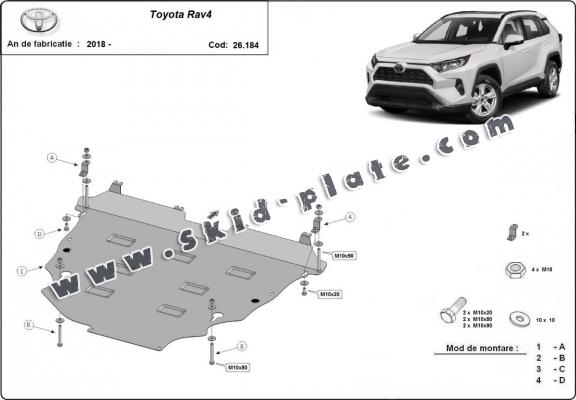 Steel skid plate for Toyota Rav4