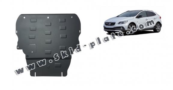 Steel skid plate for Volvo V40