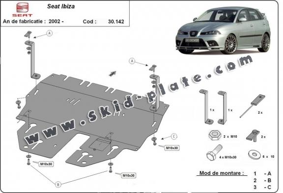 Steel skid plate for Seat Ibiza Petrol