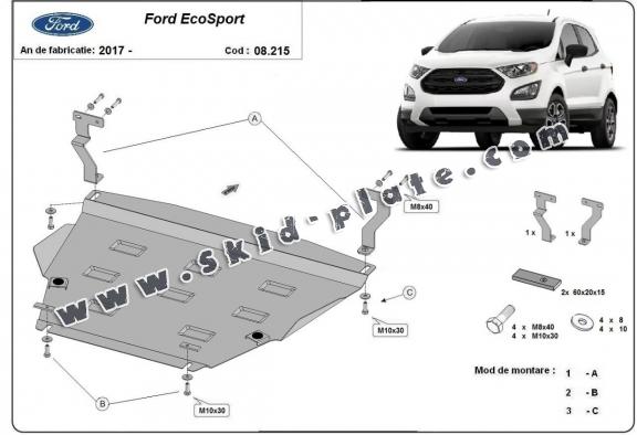 Steel skid plate Ford EcoSport