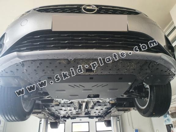 Steel skid plate for Opel Corsa F