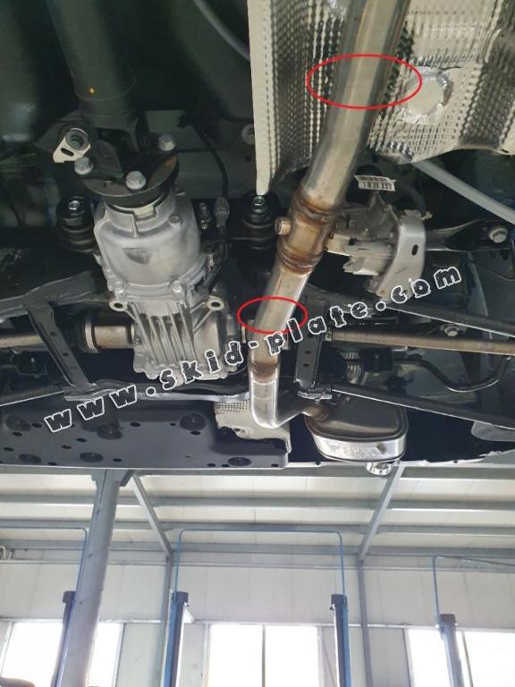 Steel EGR valve skid plate  for Dacia Duster