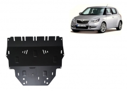 Steel skid plate for Skoda Fabia 2 Diesel