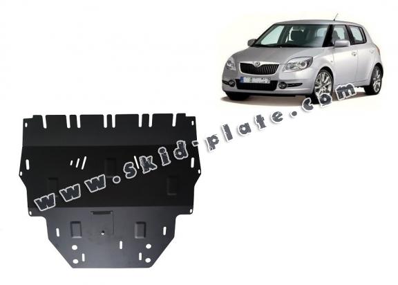 Steel skid plate for Skoda Fabia 2 Diesel