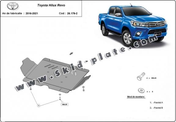 Aluminum skid plate for Toyota Hilux Revo