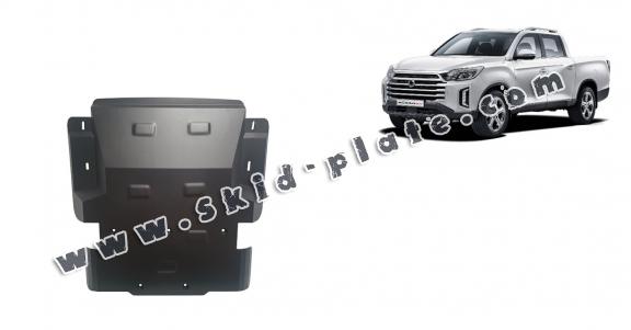 Steel skid plate for Ssangyong Musso Grand