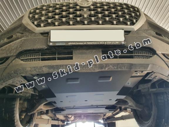 Steel skid plate for Ssangyong Musso Grand