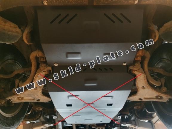 Steel radiator skid plate for Mitsubishi L200