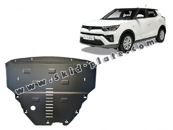 Steel skid plate for SsangYong Tivoli