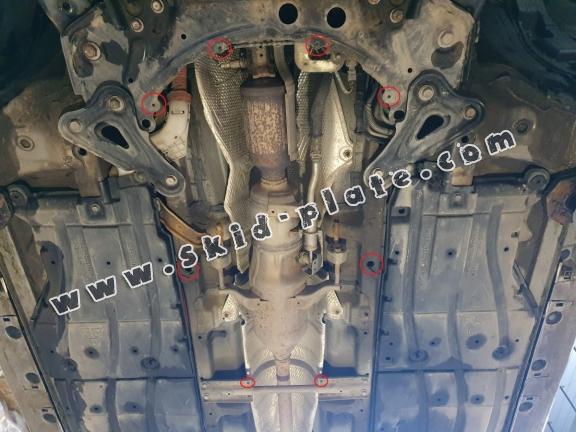 Steel catalytic converter plate/cat lock for Toyota Auris