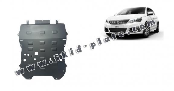 Steel skid plate for Peugeot 308