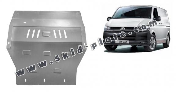 Galvanized steel skid plate for Volkswagen Transporter T6