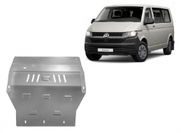 Galvanized steel skid plate for Volkswagen Transporter T6.1