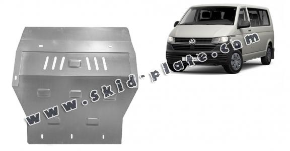 Galvanized steel skid plate for Volkswagen Transporter T6.1