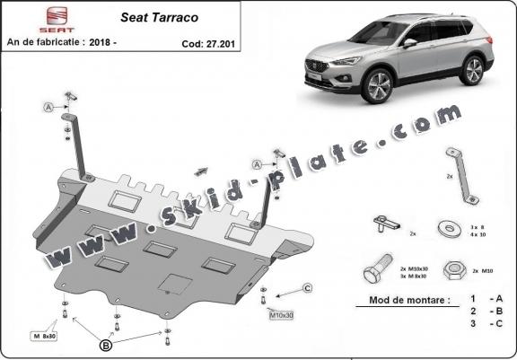 Steel skid plate for Seat Tarraco