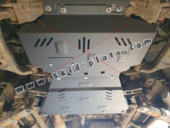 Steel gearbox skid plate and transfer case guard Mercedes X-Class