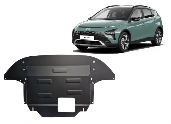 Steel skid plate for Hyundai Bayon