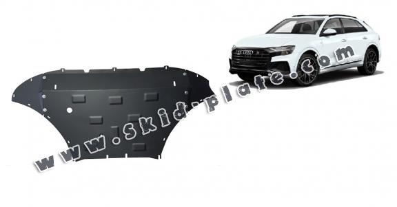 Steel skid plate for Audi Q8