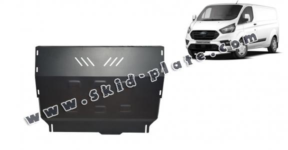 Steel skid plate for the protection of the engine and the gearbox for Ford Transit Custom - FWD