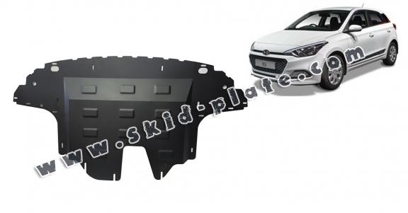 Steel skid plate for Hyundai i20