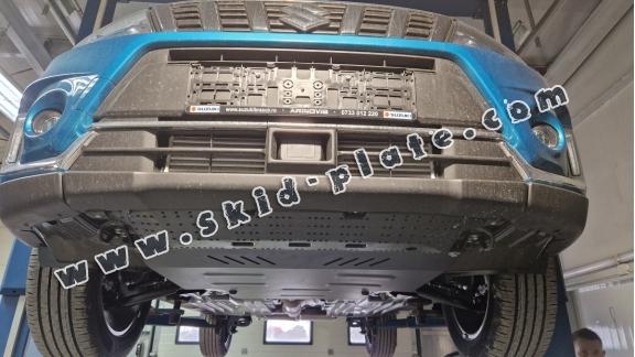 Steel skid plate for the protection of the engine and the gearbox for Suzuki S-Cross