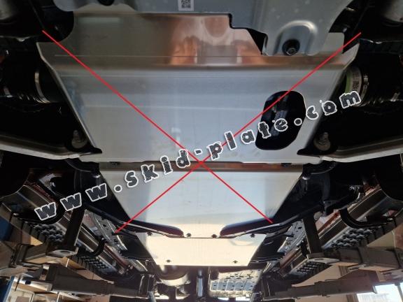 Aluminum transfer case skid plate for Ford Ranger Raptor