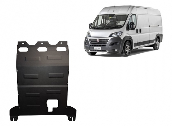 Steel skid plate for Fiat Ducato