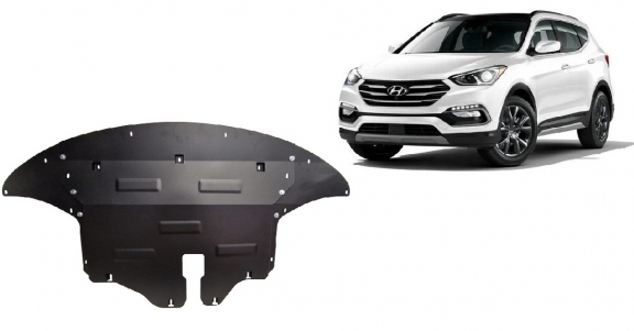 Steel skid plate for Hyundai Santa Fe