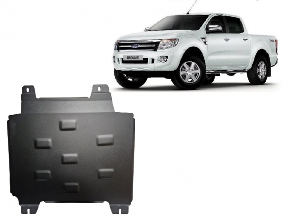 Steel gearbox skid plate for Ford Ranger