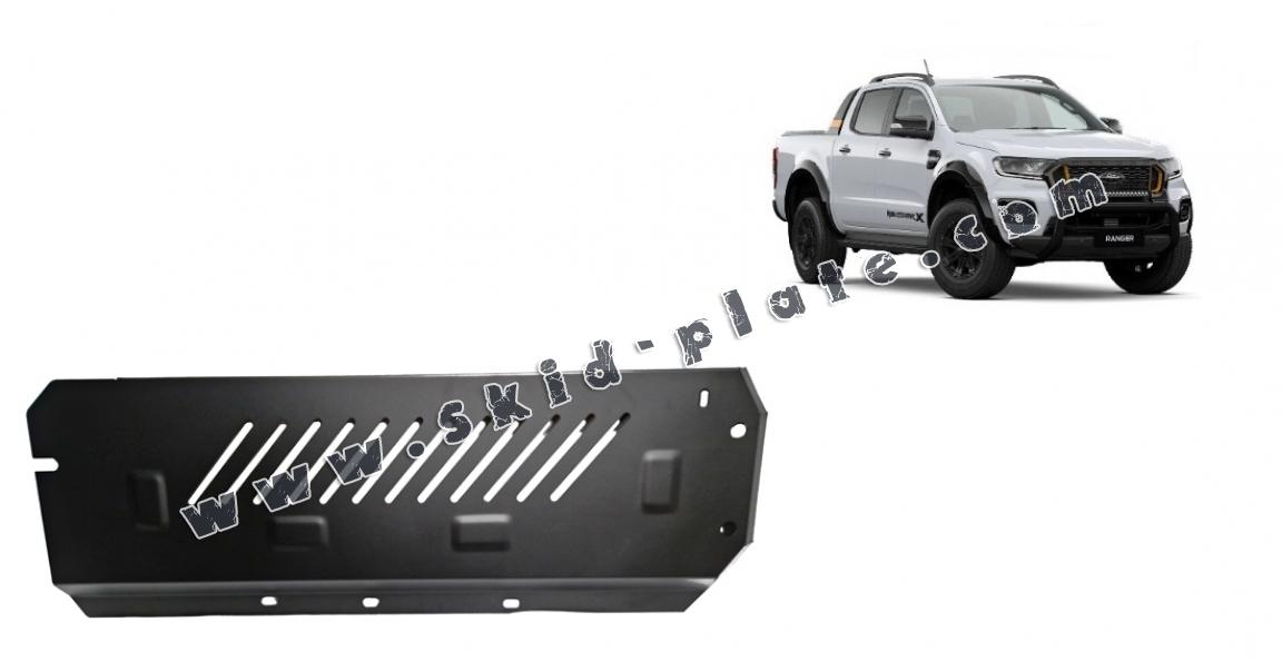 Steel DPF skid plate for Ford Ranger