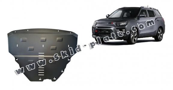 Steel skid plate for SsangYong Tivoli