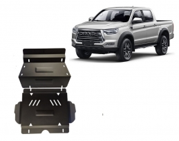 Steel skid plate for Jac T8