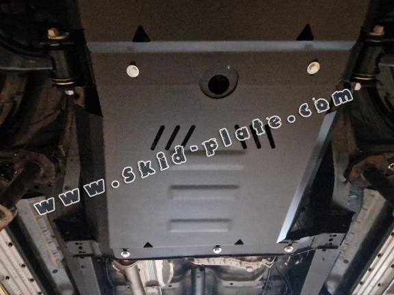 Steel gearbox skid plate for Jac T8