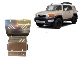Aluminum skid plate for FJ Cruiser