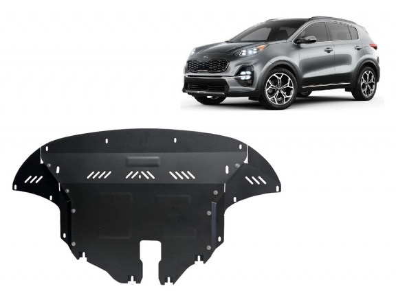 Steel skid plate for Kia Sportage